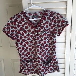 Koi by Kathy Peterson scrub top
